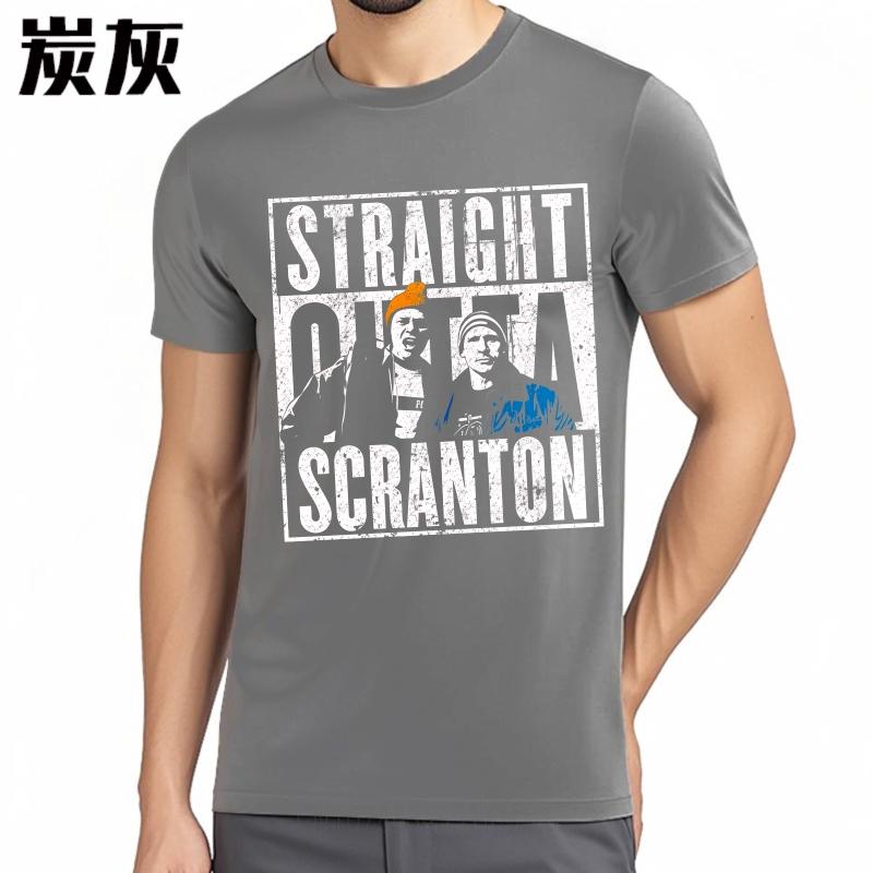 Graphic Summer For Man T Shirt Straight Outta Scranton Short Sleeve Comfortable O Neck Tshirt Hiphop Cheap Tshirt Bigger Size