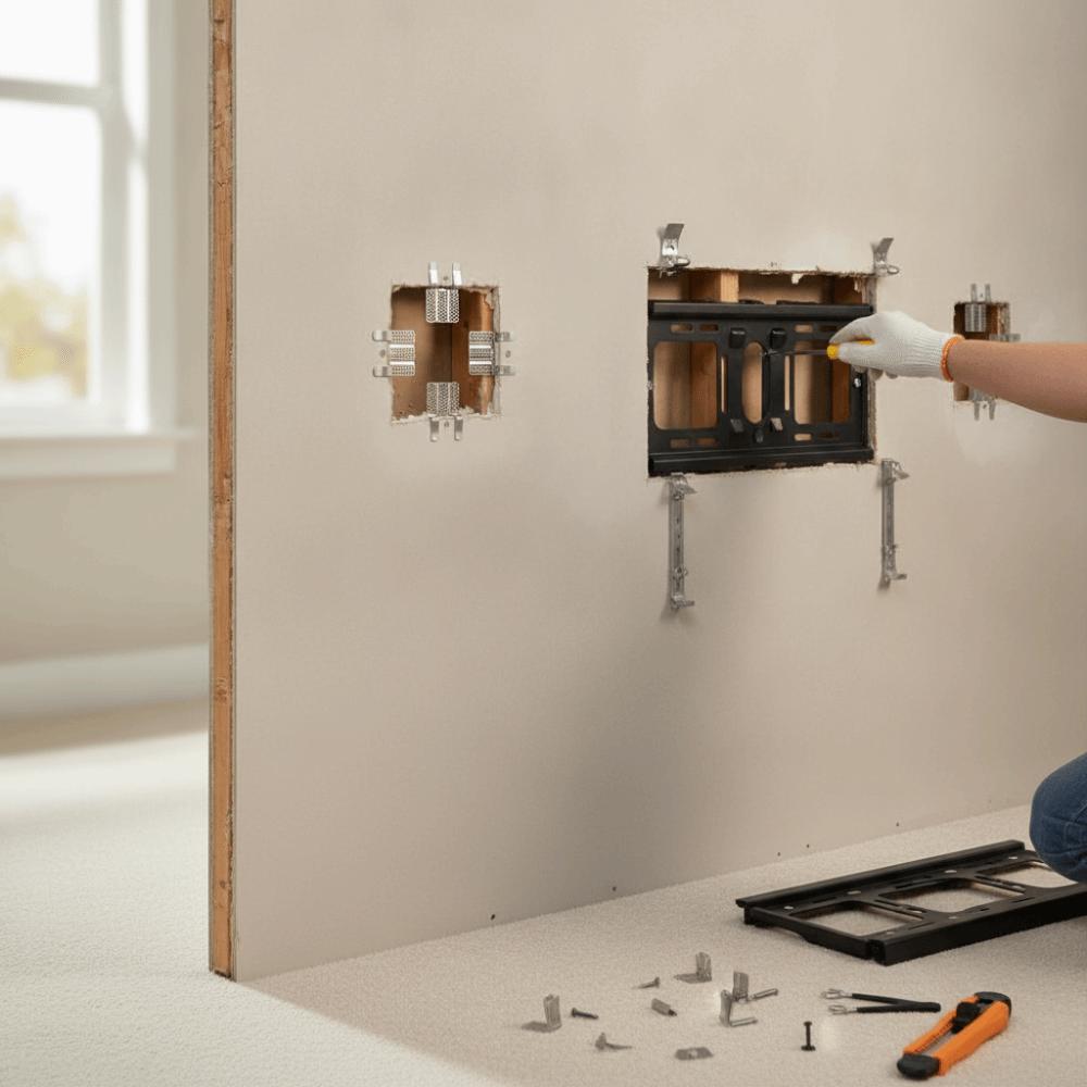 Stainless Steel Wall Repair Clips Strong Metal Hole Repair Patch Wall Patch Kit Smooth Walls