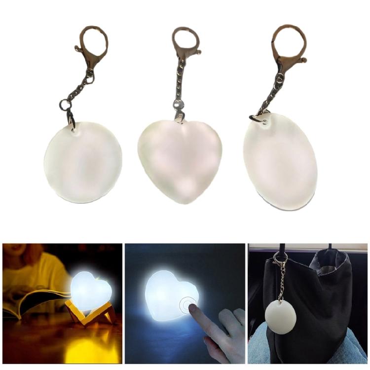 Modisches USB-Touch-aktiviertes Nachtlicht-Schlüsselanhänger-Accessoire für Handtaschen, das sanfte Beleuchtung für den Außenbereich bietet