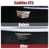 For Cadillac XT5 2016-2025 2PCS New Alloy Car Front Grille Emblem Rear Trunk Badge Stickers Decals Auto Modifiction Accessories