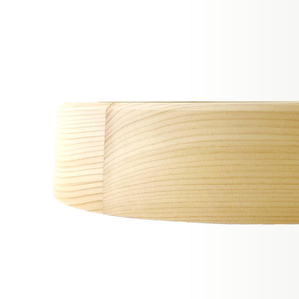 KATOMOKU Muku Clock 13 Hinoki Wall Clock Continuous Second Hand km-130HIRC 220mm (Radio Clock)