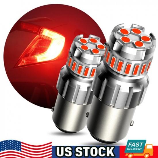 AUXITO Red Color 1157 7528 2357 3496 LED Bulbs Tail Stop Brake Turn Signal Light