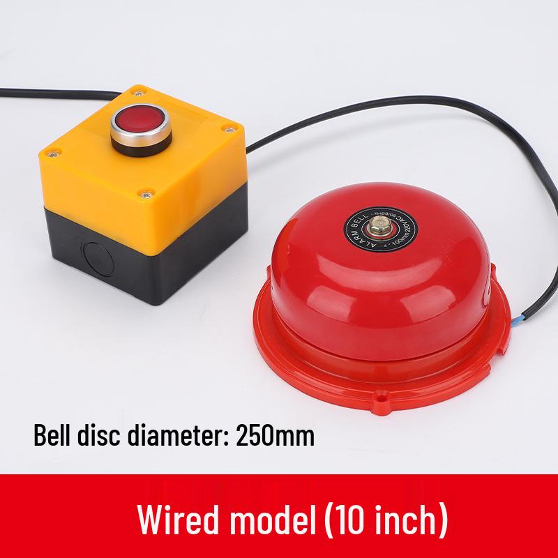 Wireless 220V Manual Fire Alarm Bell for Emergency Evacuation