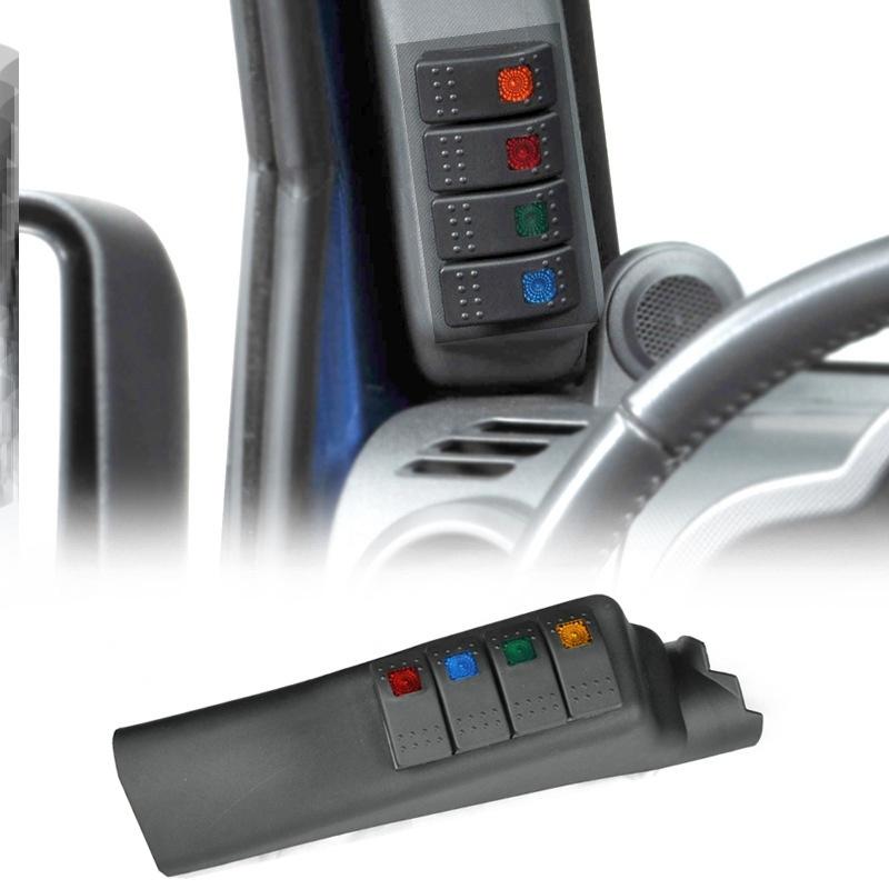 

Автомобильный переключатель на передней стойке, панель слева, рокер для контроллера Jeep Wrangler JK 2007-2017 чёрный