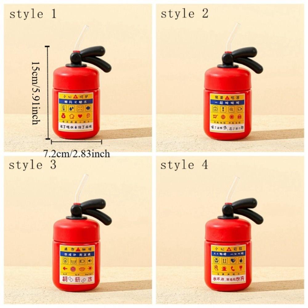 Unique 400ml Ceramic Mug Funny with Glass Straw Coffee Cup Heat-resistant Non-slip Water Cup Desk Decor