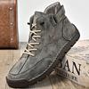 Fashion Stylish Mens Low Top Sneakers 2025 New Outdoor Motorcycle Boots Lace Up Non-Slip Ankle Boots Classic Mens Leather High Top Shoes