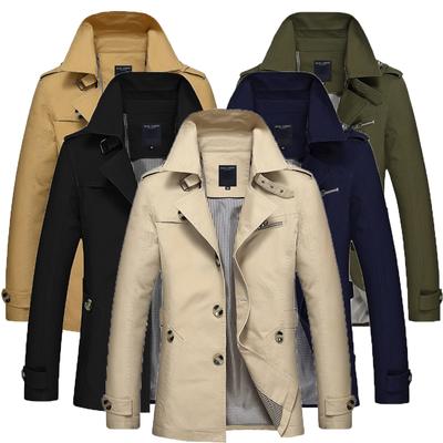 Men's Business Jacket Spring and Autumn 2024 New Solid Color Slim-fit Lapel Windbreaker Jacket Comfortable Outdoor Casual Temperament Coat