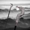 1pc Dragon Head Bite Ball Fashion Walking Stick Decorative Stick Cosplay Vintage Party Fashionable Walking Cane Crosier