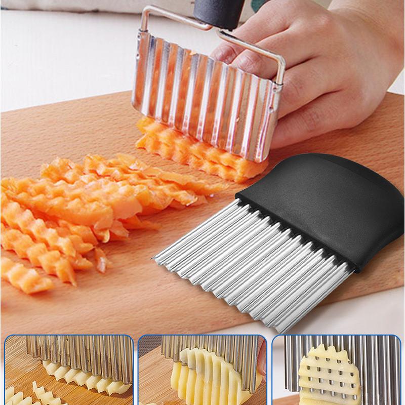 Stainless Durable Contemporary Steel Potato For Effortless Cutting Vegetable