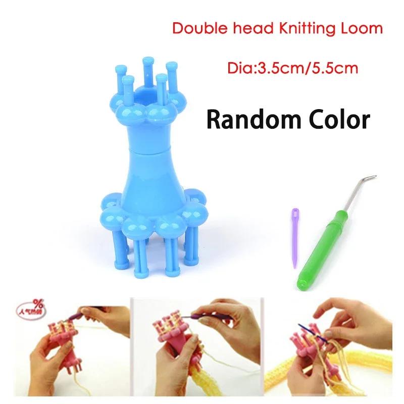 1 Set Rectangle Round DIY Knitting Loom Scarf Sweater Hat Shawl Stitching Knit Handmade Craft Weaving Braiding Tool