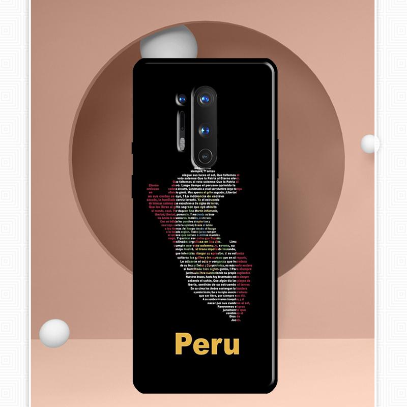 Custodia Bandiera Perù Per OnePlus Ace 11 9 10 Pro 9RT 10T 8T Cover Per OnePlus Nord CE 2 Lite 2T N10 N20