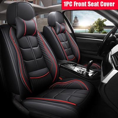 New Luxury 1PC Full Set Cover Car Seat Covers Universal PU Leather Seat Cushion Non-slip Protector Mat Luxury Car Seat Cover(Only Seat Cover)