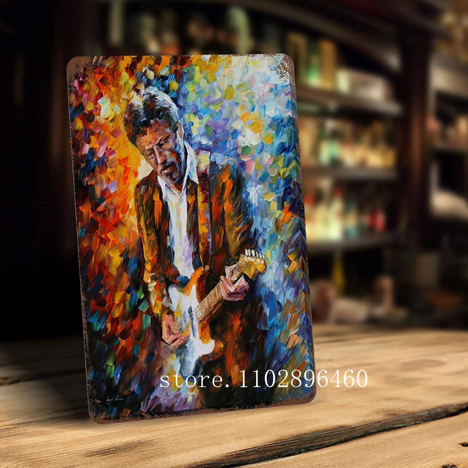 

eric clapton Metal Plaques & Signs wall decor Vintage Tin Signs Captain Metal Poster Decor for Bar Pub Club Wall Decoration 20x30cm（7.8x11.8inch）