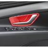 Inner Door Handle Decor Frame Cover For Hyundai Elantra 21- Red Carbon Fiber