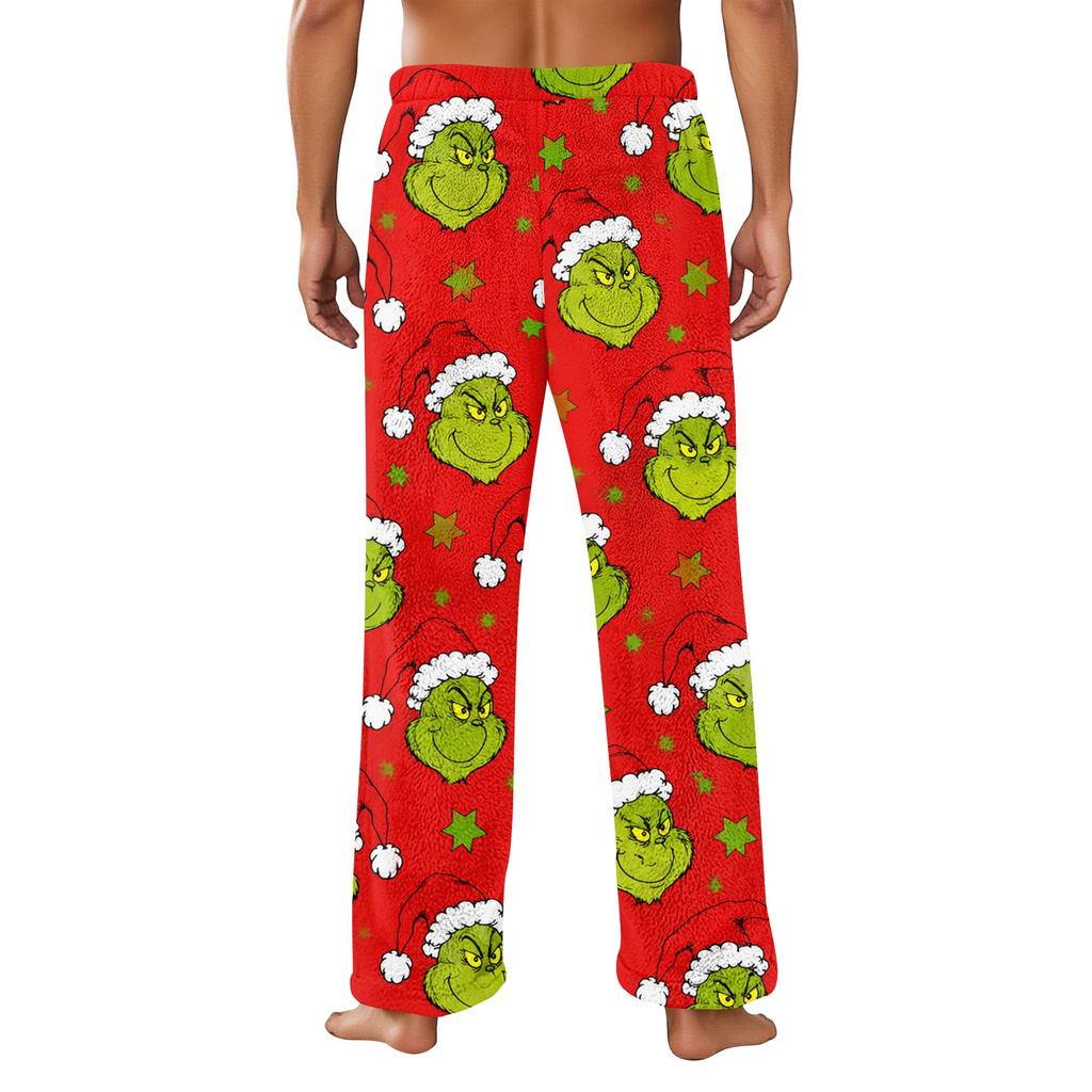 Men's Christmas Print Pants Cozy Sleep Pants