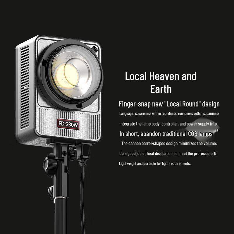 Zhipai FD-330W Dual Color Temperature COB LED Video Light