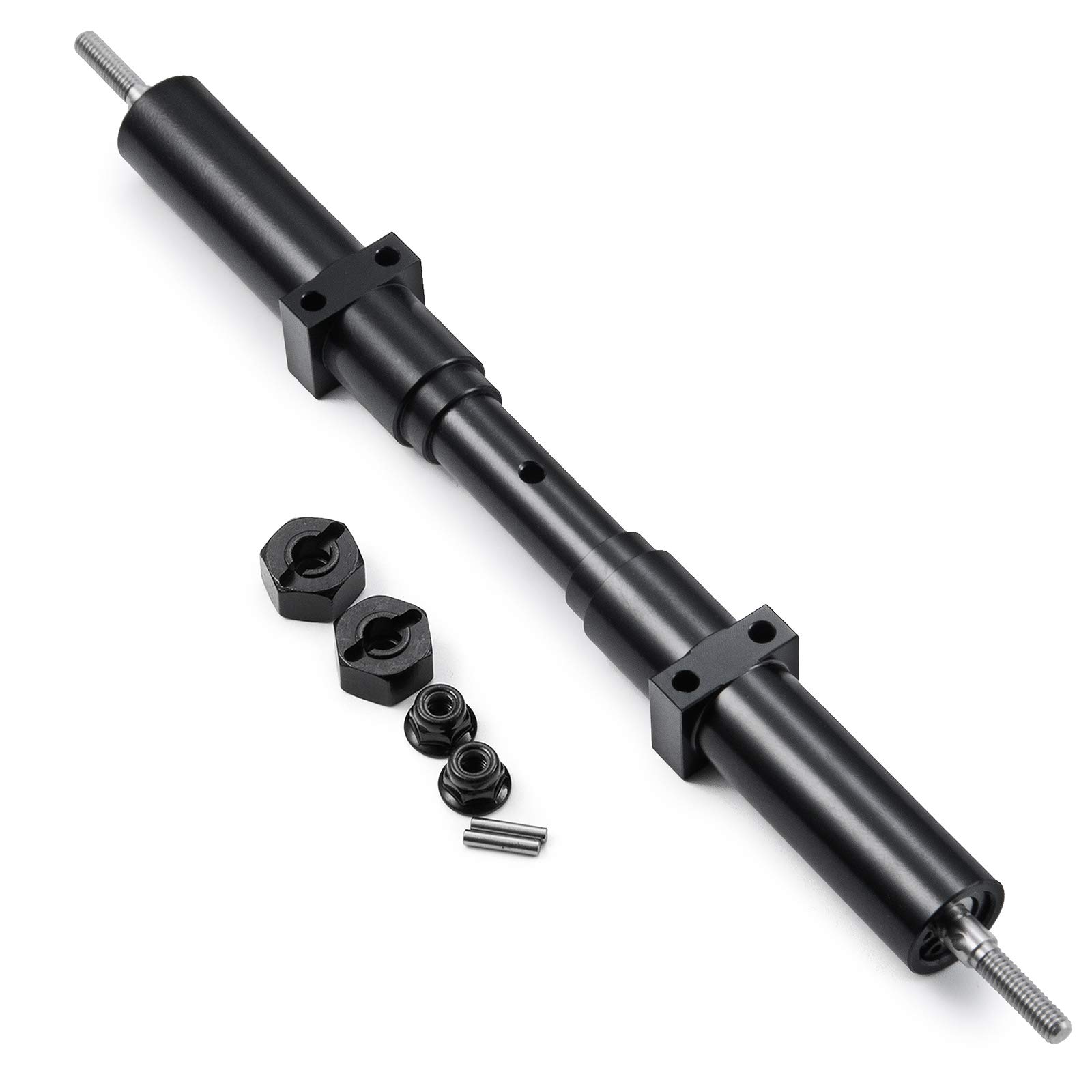 

TRZX Metal Non-Powered Rear Axle Tail Axle Upgrade Accessory for Tamiya 114 RC Trailer Truck (182mm)