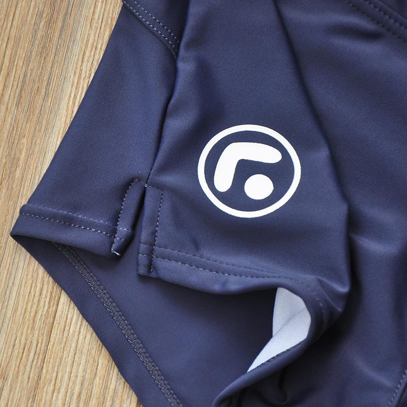 UXH Herren Badehose mit flachem Bein, vertikalem Streifen und Reißverschlusstasche - Modische Übergröße Strandbekleidung