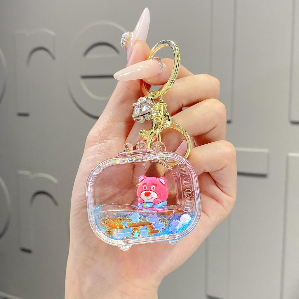 Liquid Eyecatching Acrylic Panda Keychain Trendy And Fun Gift For Friends Family And