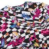 Alice In Wonderland Womens/Ladies Checked All-Over Print Smock Dress