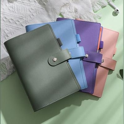 Refillable Loose Leaf Notebook Cover Macaroon Color Journal Agenda Planner Cover  Writing