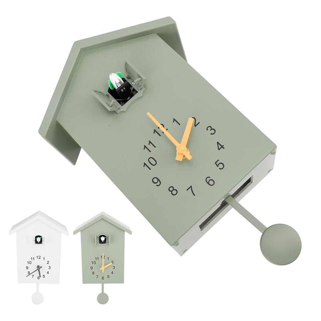 Bird House Wall Clock Bird Voice Call Nordic  Bird House Pendulum Wall Hanging Clock for Office