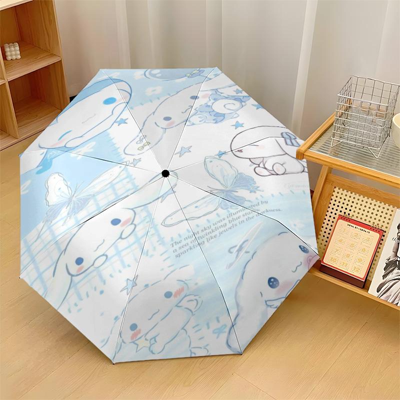 Cinnamoroll Windproof Auto 8 Rib Folding Umbrella Portable Outdoor Parasol