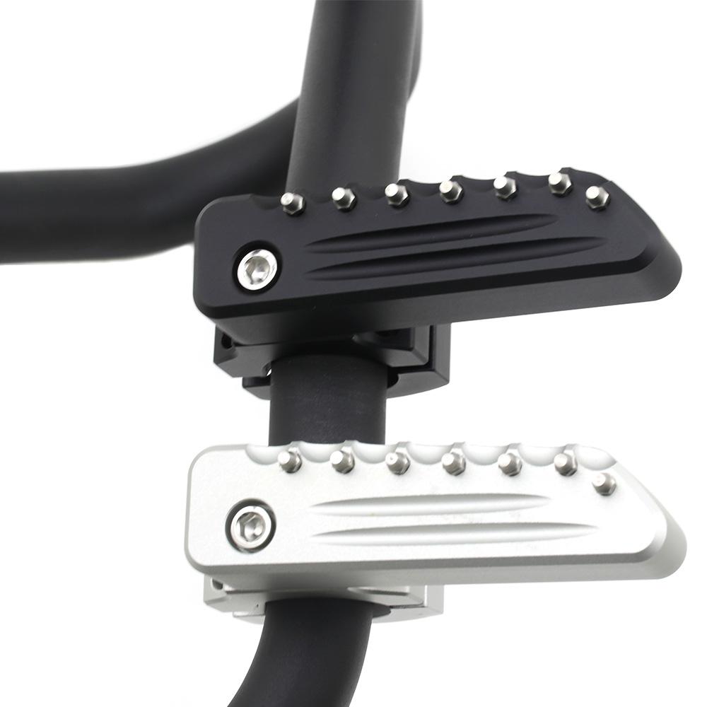 For Triumph Tiger660 Tiger 800 900 GT PRO Rally Explorer 1200 Front Foot Pegs Folding Footrests Clamps 22-28mm