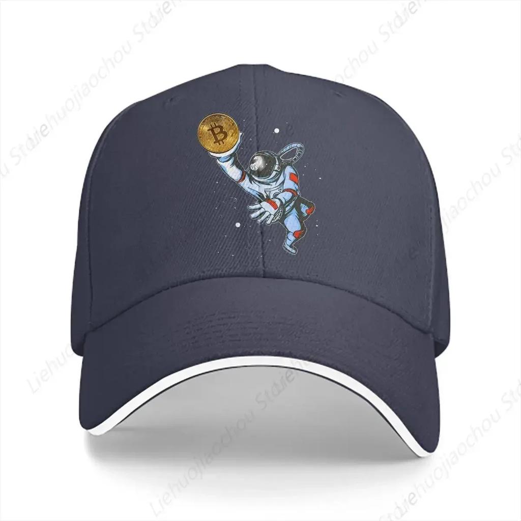 HODL BTC Baseball Cap Unisex Hats Visor Protection Snapback Funny Astronaut Bitcoin Gifts Caps