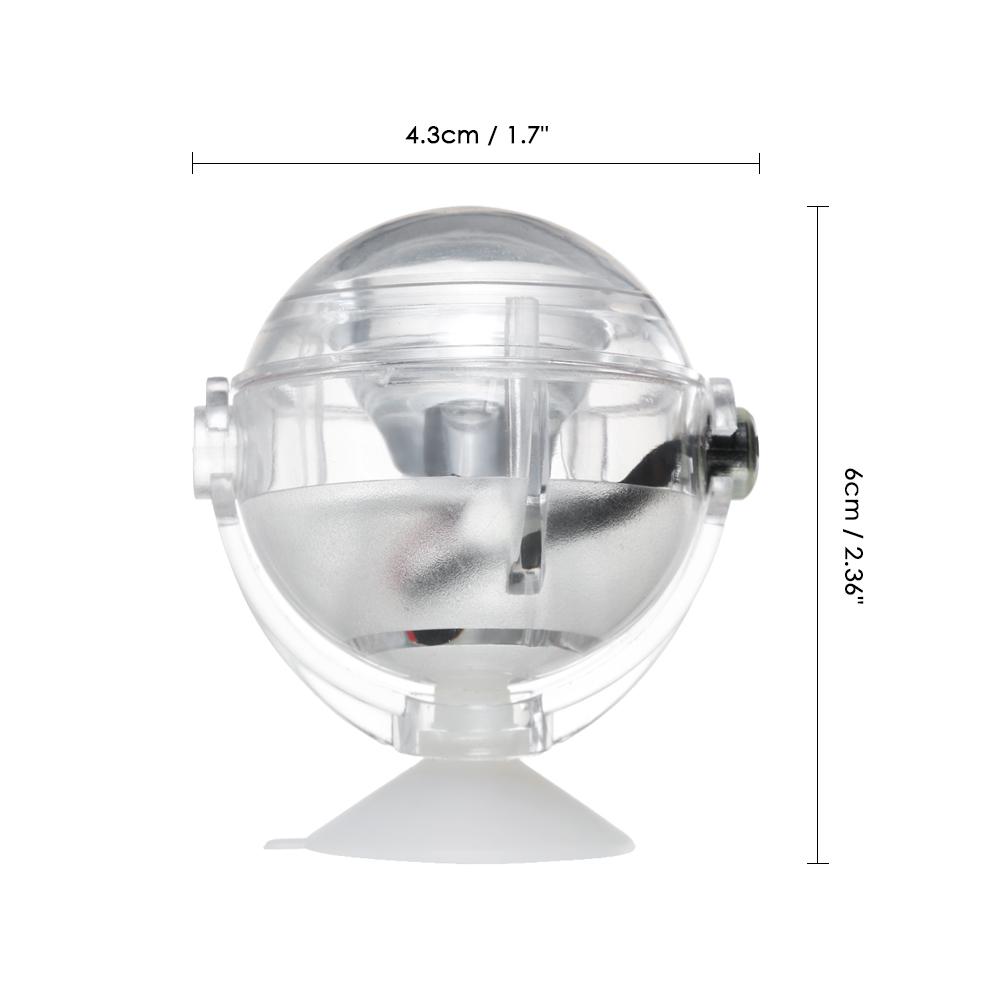 Proiector LED impermeabil pentru acvariu Lumină submersibilă Design lentilă convexă cu rezervor de pește cu ventuză