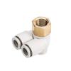 SMC Pneumatic Quick Connect Swivel Air Hose Fitting, Double Tube, Int/Ext Threads KB2ZF04/06/08/10/12-02S.