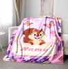 Custom Name Butterfly Garden Flannel Blanket Throw Blanket Soft Warm Sofa Bed Home Decor Unique Gift