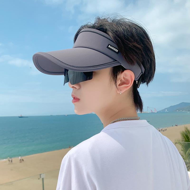 9244 Summer sunglasses sun protection hat UV protection sun hat men's outdoor sports empty top duck tongue baseball cap