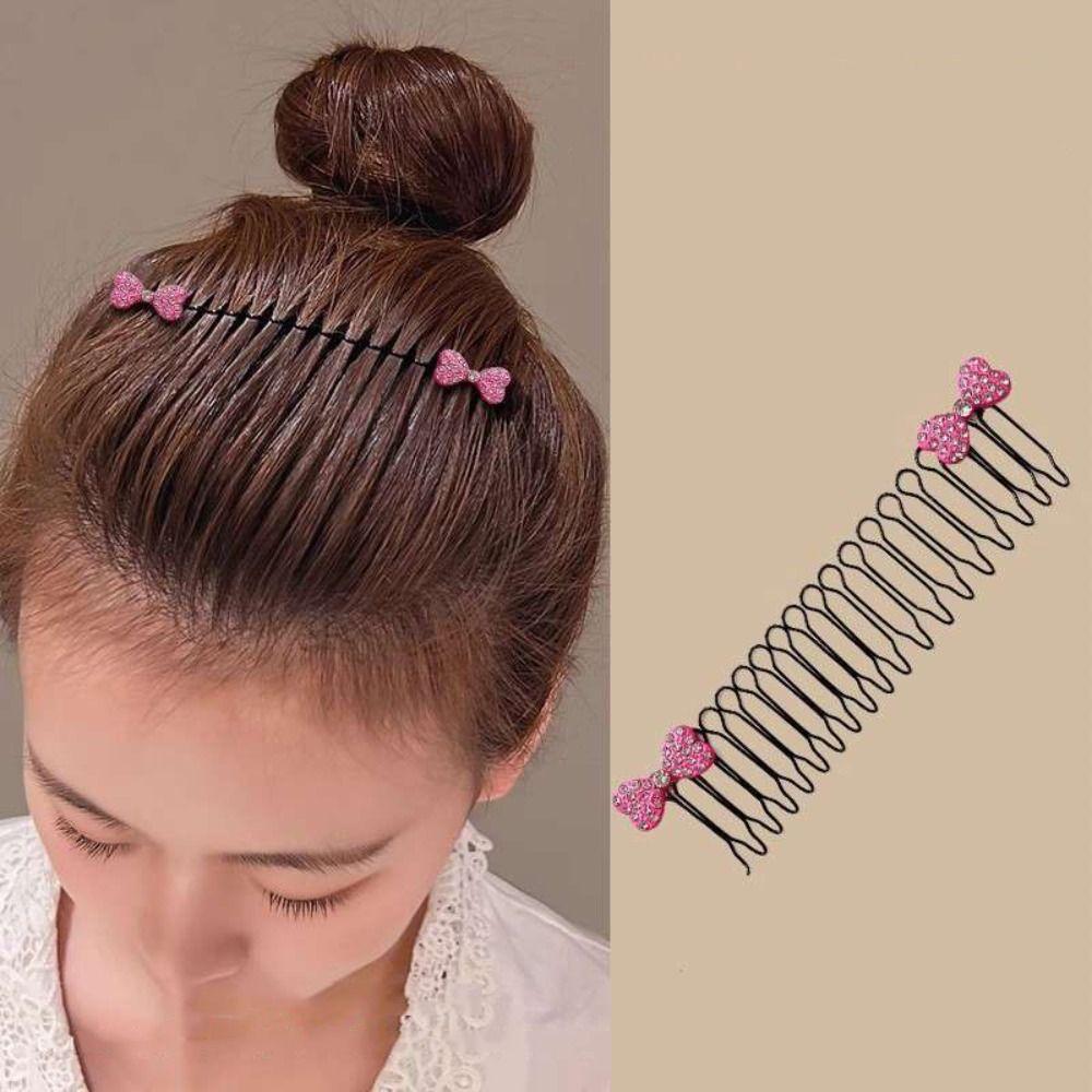 Star Invisible Extra Hair Holder Butterfly Spring Hair Comb Cute Fixed Combs Children