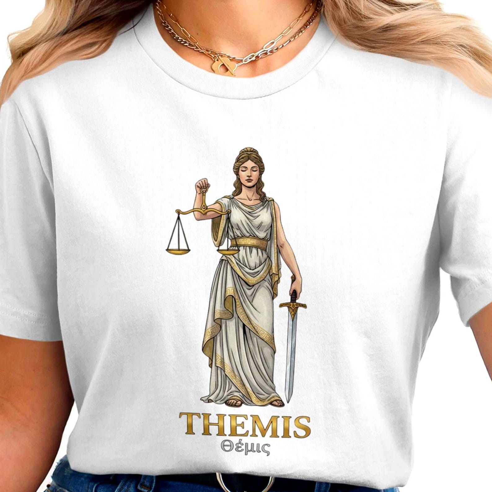 Themis T-Shirt | Greek Mythology | Vintage Greek God Tee 4XL