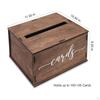 Wedding Card Box with Slot Gift Rustic Versatile Case Holder Money for Birthday