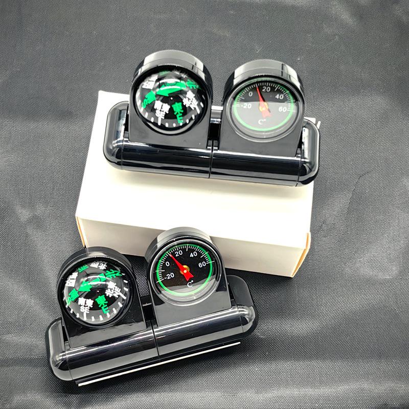 Dual Function Car Interior Thermometer and Compass