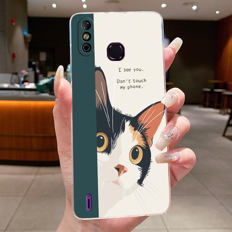 For Infinix Smart 4 Case Transparent Luxury Dragon Cute Cool Boys Girls Soft Bumper For Infinix Smart 4 4c X653 X653C Phone Case
