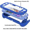 Protective Case, Full Protection Cover, TPU Shock-Absorption and Anti-Scratch for Switch Lite Skin with Bult-in Screen Protector & Thumb Grip Caps