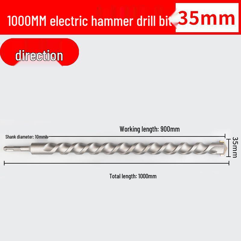 Two-Groove Round Handle & Four-Square Handle Concrete Hammer Drill Bit