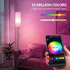 Dimmable Floor Standing Tall Lamp LED Bulb with Lampshade RGB App Music Pickup Colourful Ambient Lighting for Christmas Decor