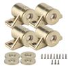 4 Stück Vintage Zinklegierung Magnetische Türfeststeller Beschläge Schrank Schrank Zubehör Gold