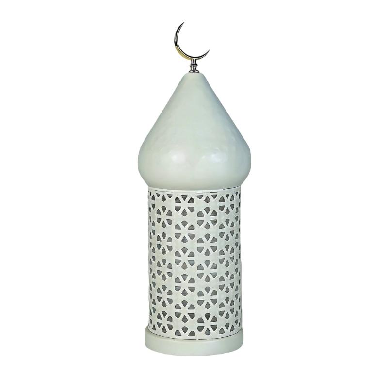 

Iron Moroccans Themed Candle Holder Lantern with Intricate Cutout Design for Eid Ramadans Wedding Parties Festive Decors S