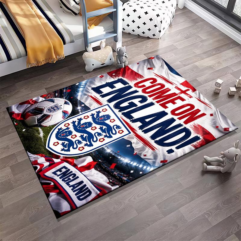 England Football Spirit Rug Non-slip Rug Suitable for Living Room and Bedroom Sofas
