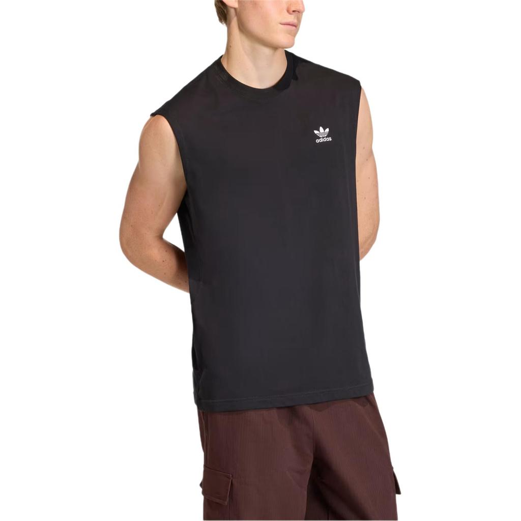 Adidas Originals Letter Logo Round Neck Sleeveless Vest Men tops KD0691
