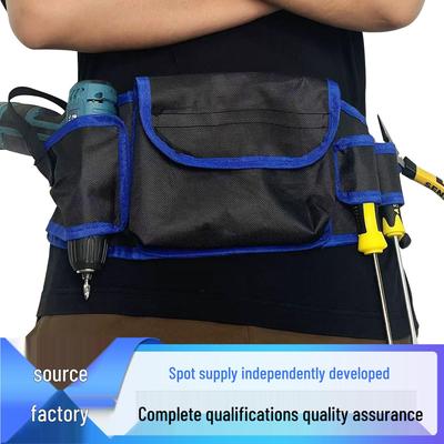 Sturdy & Durable Electric Drill Carpenter Waist Tool Bag - Multi-functional for Construction & Decoration