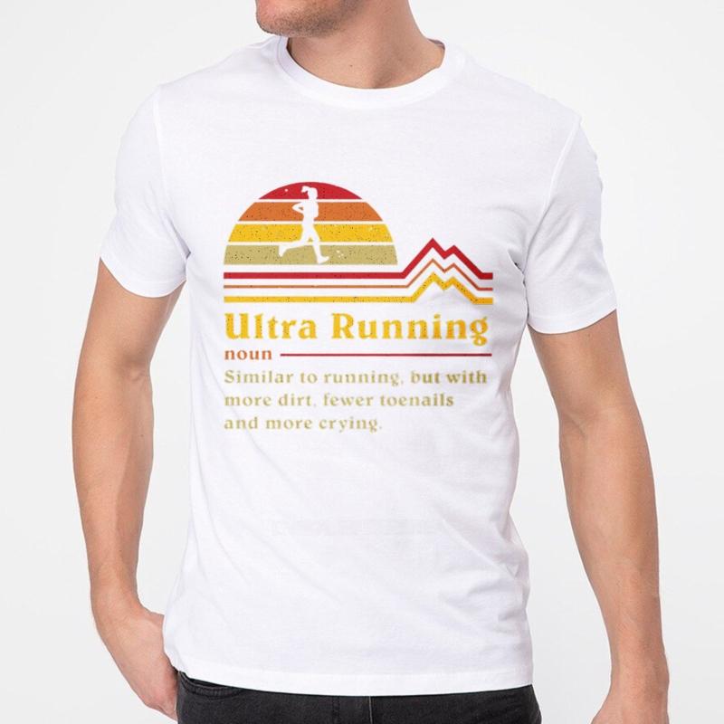 Streetwear Summer Women T Shirt Ultra Running Noun Definition Graphic Short Sleeve Street Wear ONeck Teeshirt