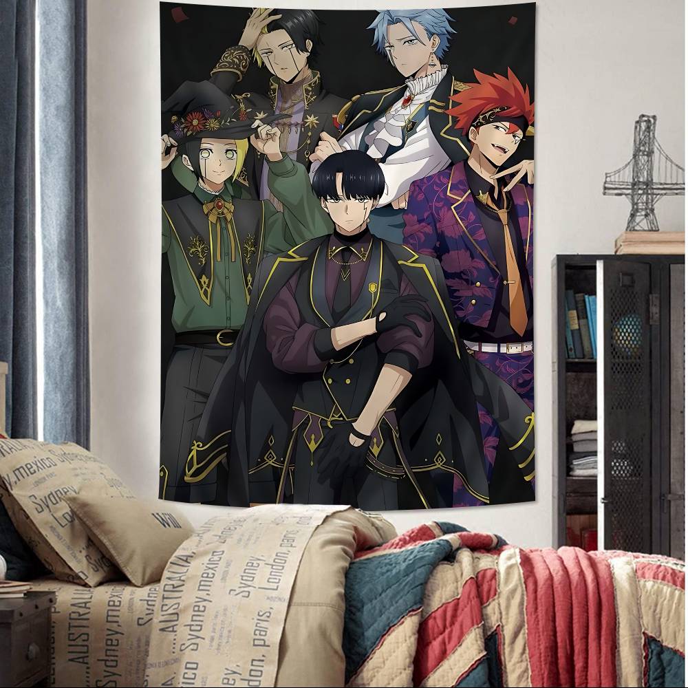 Japanese Anime MASHLE MAGIC AND MUSCLES Tapestry VintageStyle Character Group Decor BannerDorm Decor Wall Hanging Home Decor