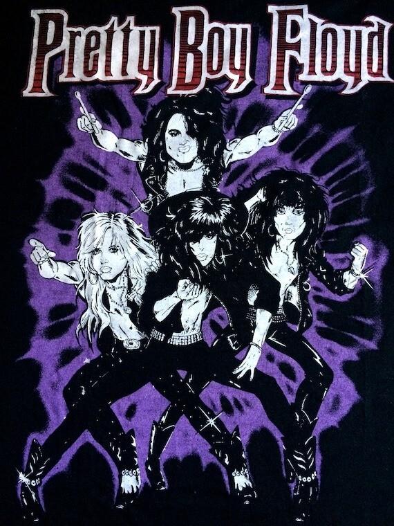 PRETTY BOY FLOYD Glam Rock 1992 Tour Tshirt S