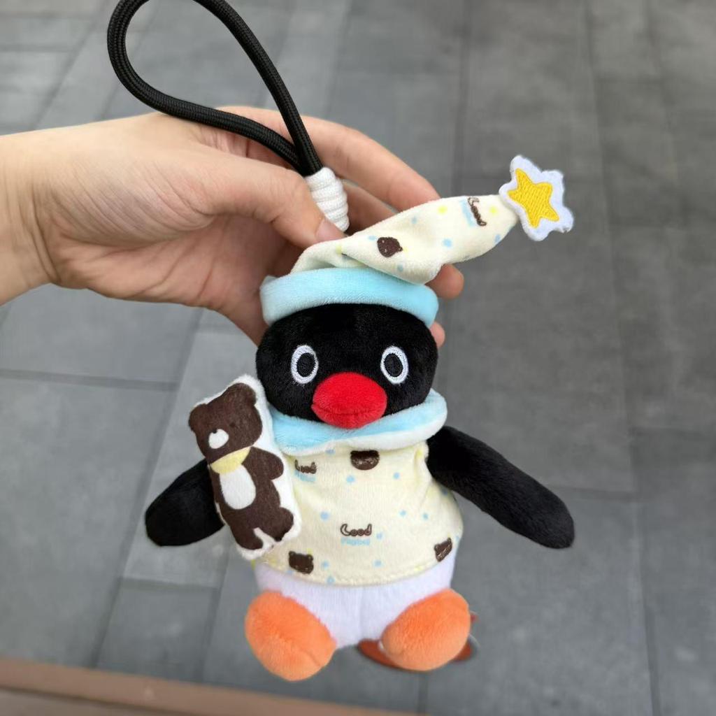 Genuine Penguin Family Bag Charm - Autumn/Winter Series Plush Toy Keychain